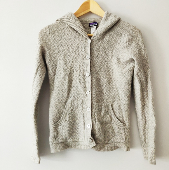 Patagonia Sweaters - Patagonia Women's Cashmere Button Down Sweater with Hood